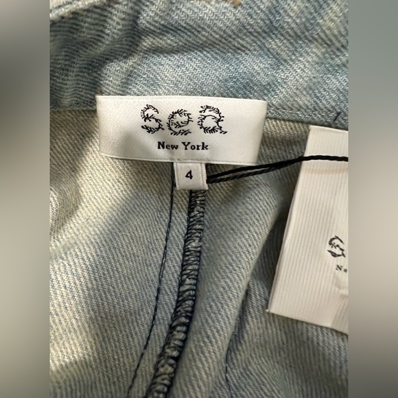 Sea Light Blue Embroidered Denim Midi Skirt - Picture 15 of 15